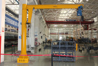Construction Machinery Pillar Mounted Jib Crane , 5 Ton Rotary Stationary Jib Crane